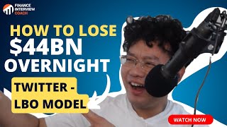 Twitter - 3-Statement LBO Model from Scratch - Finance Interview Coach and Apex (Part 1 of 3)