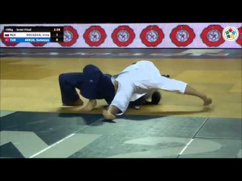 Irina DOLGOVA (RUS) Vs Sumeyye AKKUS (TUR) - Judo Grand Prix Samsun 2014 [-48kg]