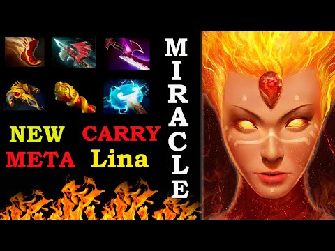 NEW META - LINA CARRY on Nigma.Miracle-. Amazing game for Miracle with Sumail vs Pure,Cr1t Dota 2