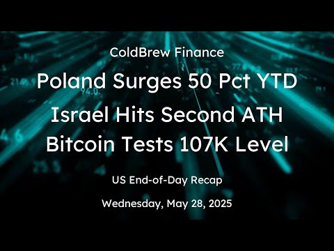 Stock Market Wednesday: Recap of US Stocks, Crypto, FX, Commodities for Weds, May 28, 2025