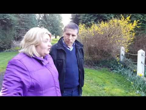 Teresa Collins and Michael Donovan at the Sean Ross Abbey Children's Cemetery