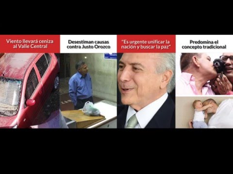 Resumen matutino de noticias, viernes 13 de mayo del 2016