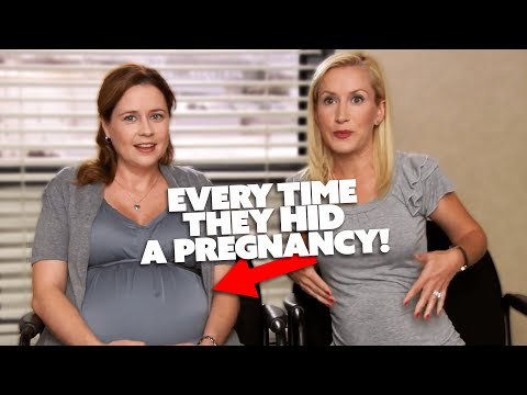 Every Time They Hid An Actor's Pregnancy on The Office US | Comedy Bites