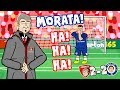 😂MORATA! HA! HA! HA!😂 (Arsenal vs Chelsea 2-2 Parody 2018 Goals Highlights Misses)