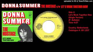 Donna Summer -  Let&#39; s Work Together Now (Single Version)