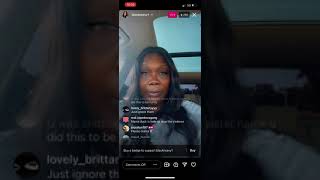 Fbg Duck Momma On Ig Live Rants To Fans About Why She took the picture with King Von Daughter