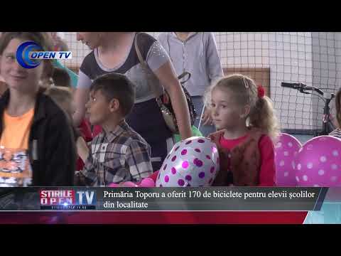 Primăria Toporu a oferit 170 de biciclete pentru elevii școlilor din localitate