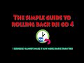 Simpliest Guide to Rolling Back DJI GO