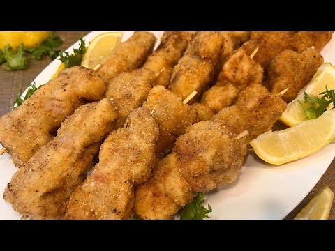 Fried Breaded Chicken/Pork Skewers | Slovenian Palčki | Ocvrta Nabodala