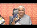 LIVE: Union Minister Smt. Nirmala Sitharaman addresses press conference at BJP Head Office, Delhi - Video