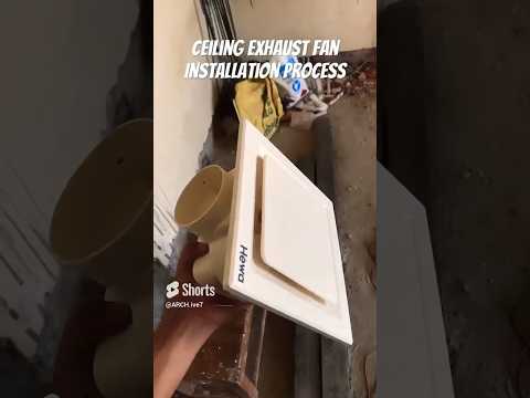 Ceiling Exhaust Fan Installation #shorts #explore #feedshorts