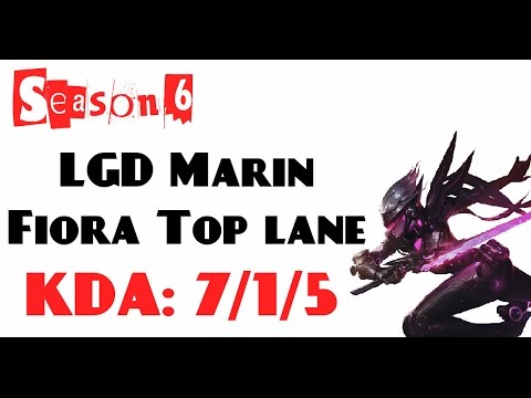 Korea Challenger LOL - LGD Marin - Fiora Top lane (Feb 13, 2016)