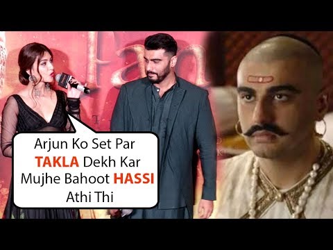 Kriti Sanon Makes FUN Of Arjun Kapoor In Public @ Mann Mein Shiva Song Launch | Panipat