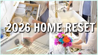 RESET MY HOME FOR 2026 | CLEANING AND ORGANIZING MOTIVATION