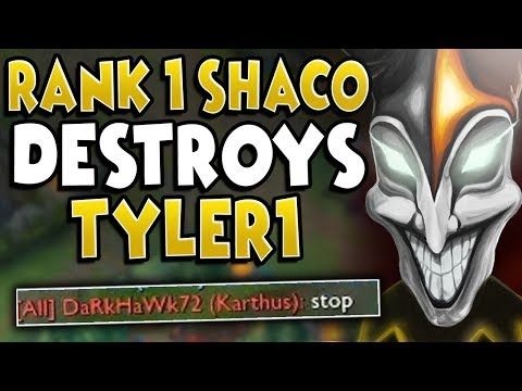 RANK 1 SHACO WORLD "CHASESHACO" VS. TYLER1 IN RANKED (CRUSHING SOLO QUEUE) - League of Legends