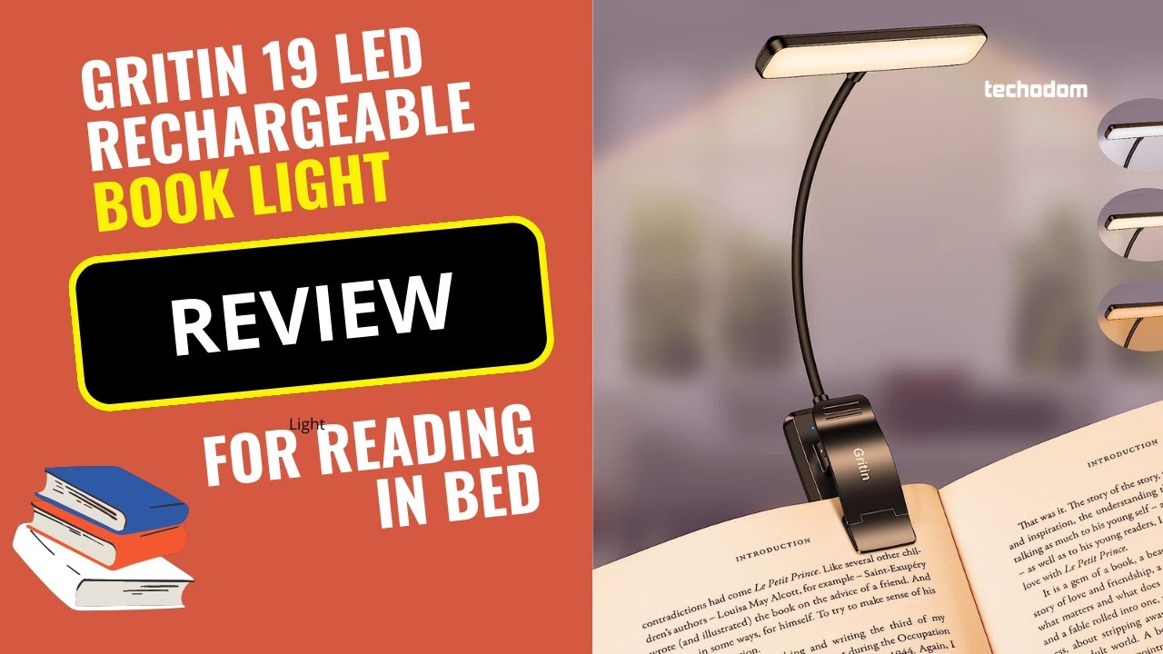 📖 Gritin 19 LED Rechargeable Book Light Review: For Reading in Bed with Memory Function #bookworms