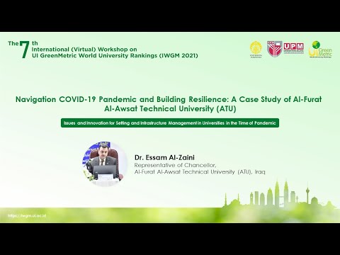 Dr. Essam Al-Zaini, Representative of Chancellor, Al-Furat Al-Awsat Technical University (ATU), Iraq