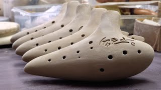 Download lagu Process of Making Handmade Ocarina From Clay. Awesome Korean Wind Instrument Craftsman mp3