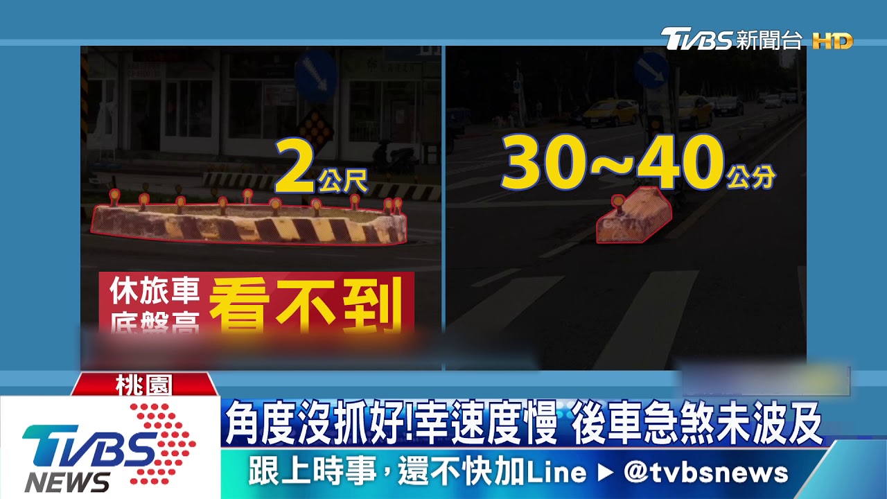 怎麼翻車!未注意分隔島 休旅車突側翻