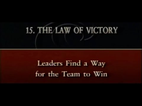 Law #15- "The Law of Victory" by John C. Maxwell