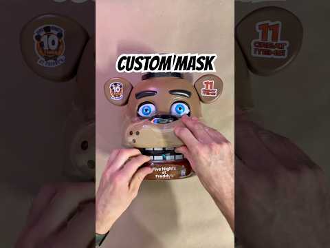 I turned a Freddy toy case into a GOLDEN FREDDY mask! #diy #art #mask #halloween #horror #fnaf