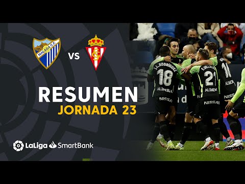 Resumen de Málaga CF vs Real Sporting (2-2)