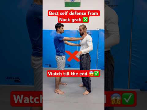neck grab defense #selfdefense #ytshorts #kravmaga #martialarts #usa #karate #viral #india #yt #mma