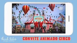 Vídeo de Convite Animado Circo