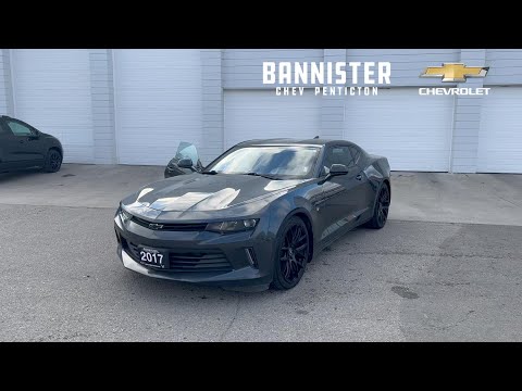 2017 Chevrolet Camaro 2dr Cpe 1LT in Gray for sale at Bannister Chevrolet Penticton in Penticton, BC
