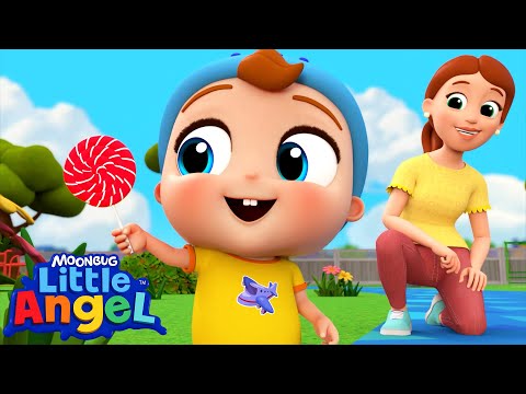 Where is My Lollipop🍭 |  Little Angel Color Songs & Nursery Rhymes | Learn Colors & Shapes