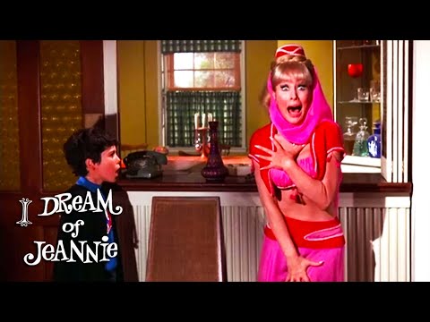 The Bellow's Nephew Catches Jeannie! | I Dream Of Jeannie