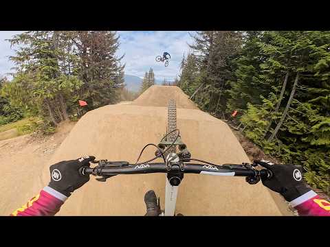 What can the double BLACK LINES & dirt jumps in the Whistler Bike Park do?