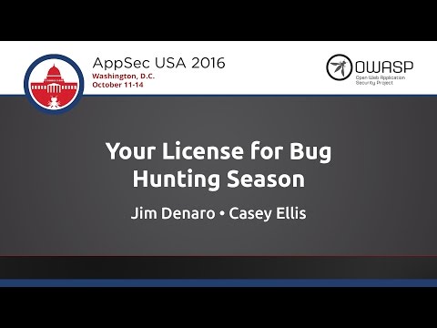 Image thumbnail for talk Your License for Bug Hunting Season