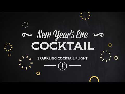 How to make a Sparkling Cocktail Flight (New Year’s Eve Cocktail)