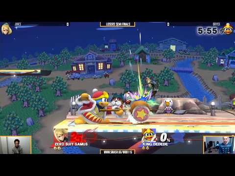 Super WBB #115 | Juice (ZSS) vs Bryce (Luigi, DDD) - Losers Semi Finals - Smash4