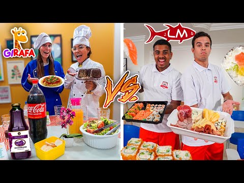 QUEM FIZER O MELHOR RESTAURANTE COM ITENS DA MANSÃO VENCE! - MENINOS VS MENINAS!