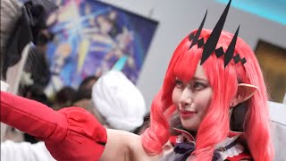 【4K】AJ2024 FateGrandOrder Official Cosplayers ⑪ バーヴァンシー ふつれ さん アニメジャパン2024