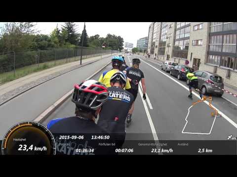 Copenhagen Inline Challenge 2015 lap 1-6, Malmö City Skaters.