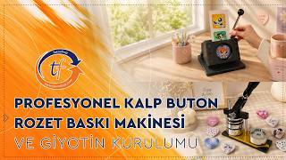 Goldpix Profesyonel Kalp Buton Rozet Makinesi ve Giyotin Kurulumu / Te
