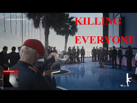 Killing everyone in Hitman 3 -  On Top Of The Floor Mission || Dubai