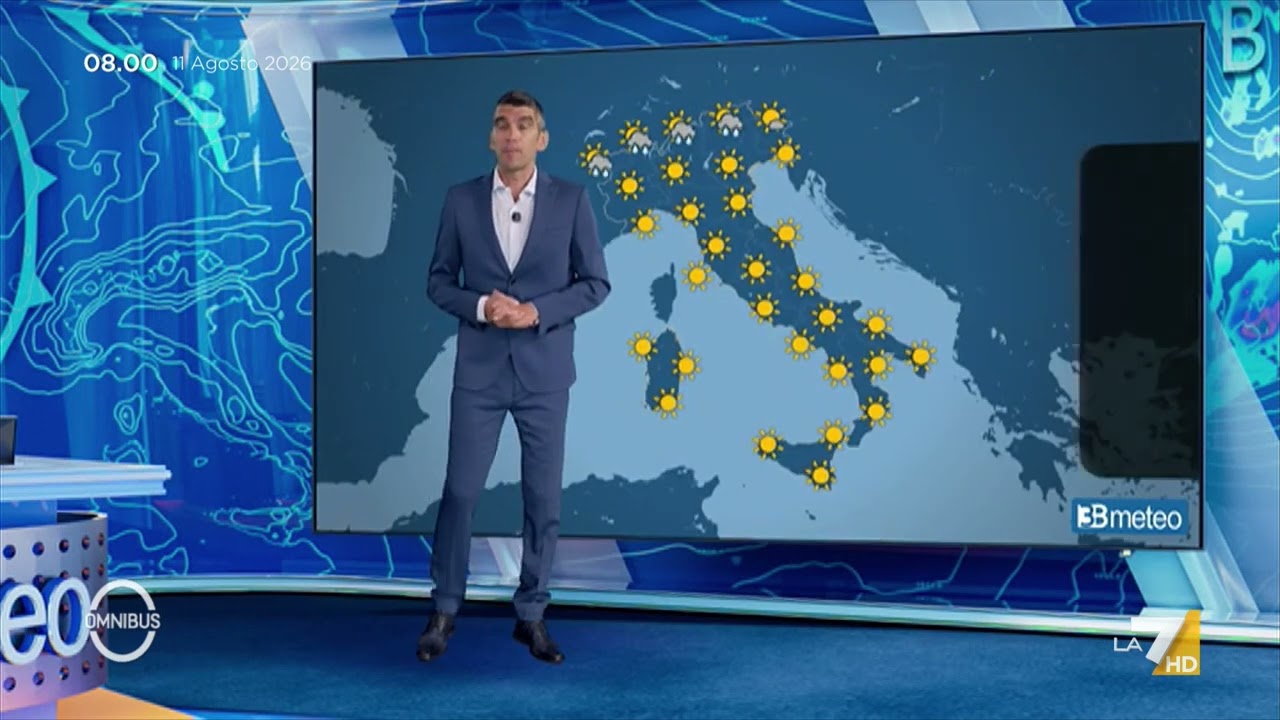 Meteo agosto 2026: temperature molto elevate, punte fino a 39 gradi