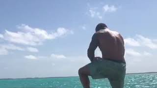 Randy Orton&#39;s Wife Gives Him The RKO On The Beach