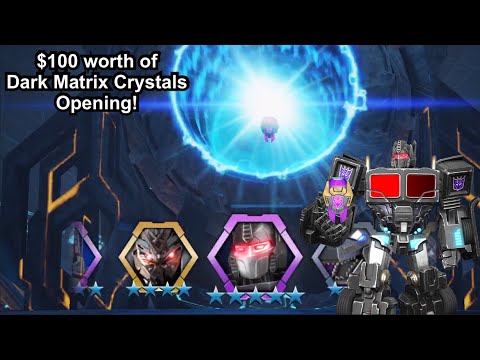 Transformers: Forged To Fight | $100 worth of dark matrix crystals opening!