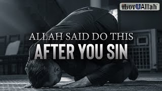 ALLAH SAID DO THIS AFTER YOU SIN