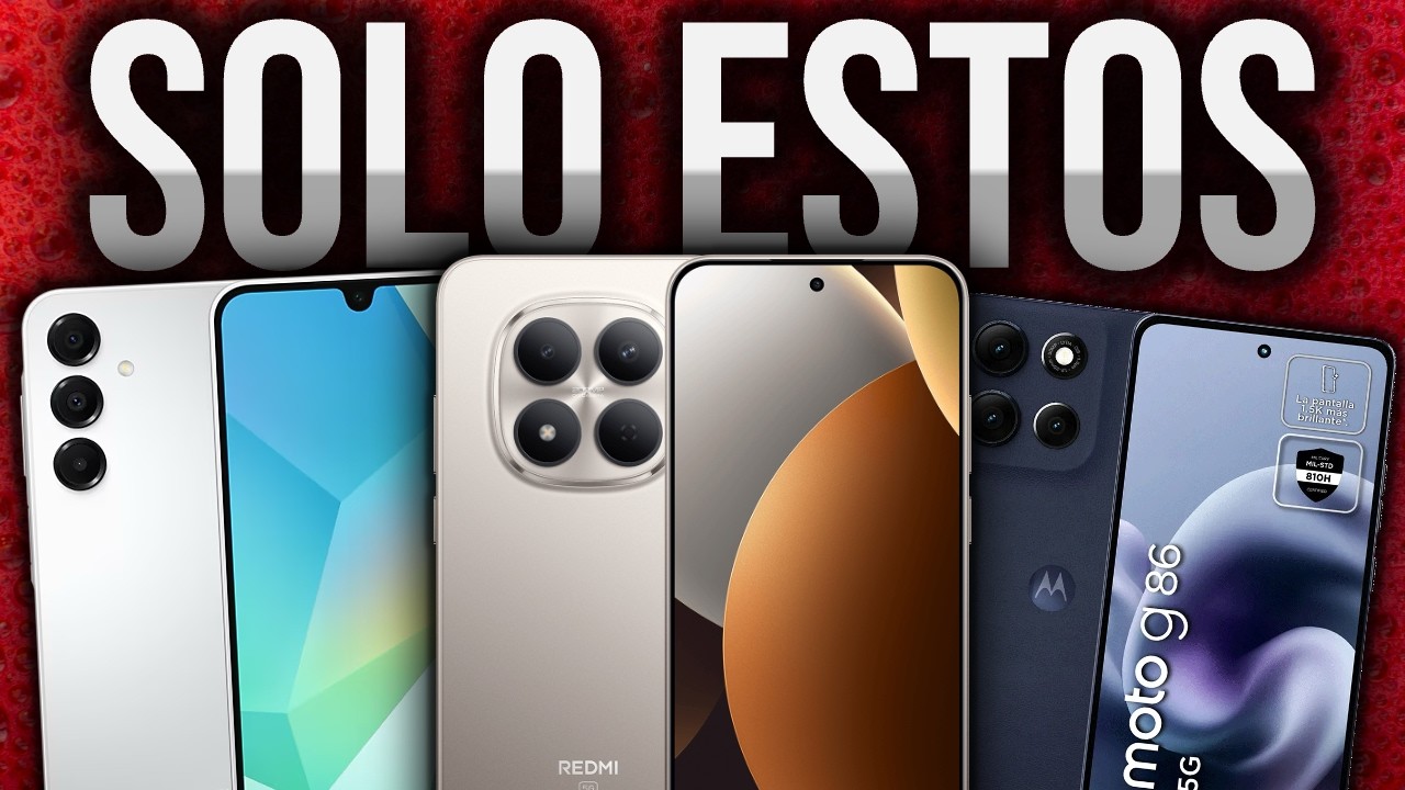 Los ÚNICOS 3 celulares BARATOS que VALEN la pena comprar en 2026