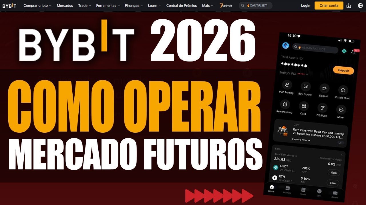 BYBIT CELULAR - OPERANDO MERCADO FUTUROS RÁPIDO E FÁCIL  (PASSO A PASSO)