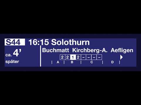 SBB TTS Ansage - Einfahrt des Flügelzuges + Verspätungsmeldung (Personen in Gleisnähe)