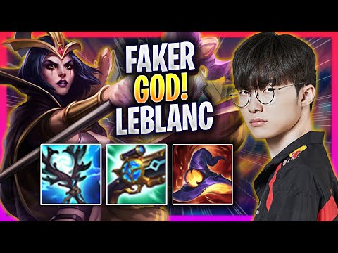 FAKER IS A GOD WITH LEBLANC! - T1 Faker Plays Leblanc MID vs Hwei! | Season 2024