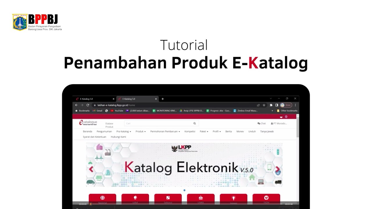 TUTORIAL PENAMBAHAN PRODUK E-KATALOG