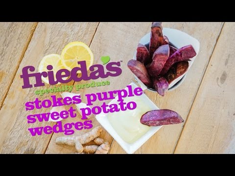 Grilled Purple Sweet Potato Wedges